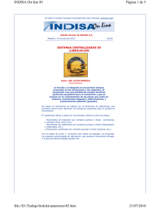 INDISA On line No.85