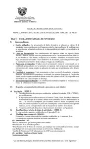 MANUAL INSTRUCTIVO DE DECLARACIONES JURADAS Y