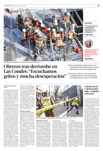 Obreros tras derrumbe en Las Condes: “Escuchamos gritos y mucha