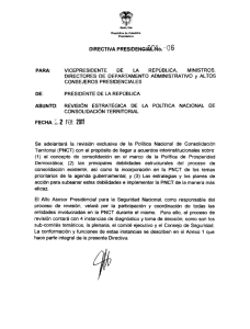 Directiva 06 - Presidencia de la República de Colombia