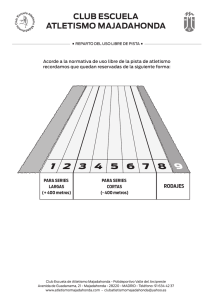 reparto uso de calles - Club Escuela de Atletismo Majadahonda