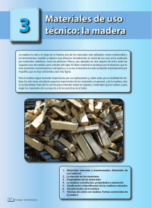 3 Materiales de uso técnico: la madera
