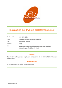 Instalación de IPv6 en plataformas Linux[/u]