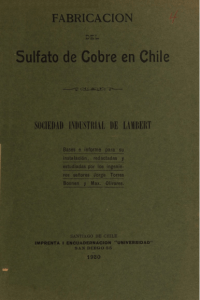 Cobre en Chile - Biblioteca del Congreso Nacional de Chile