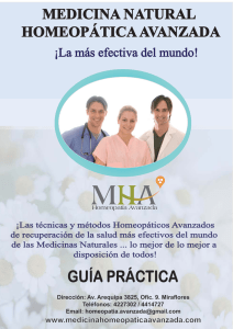 GUÍA PRÁCTICA - Medicina Natural Homeopática Avanzada