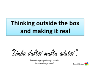 Thinking outside the box and making it real