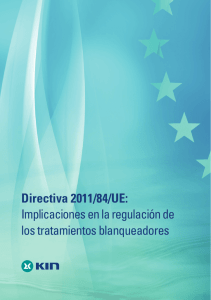 Directiva 2011/84/UE: Implicaciones en la regulación de los