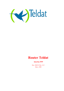 Router Teldat Interfaz PPP
