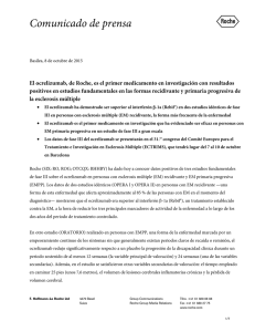 estudios sobre el ocrelizumab