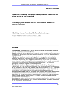 Caracterización de pacientes fibroquísticos fallecidos en el curso de