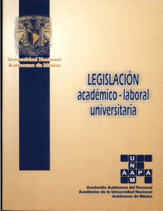 Legislación Académico-Laboral - Dirección General de Personal