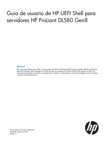 Guía de usuario de HP UEFI Shell