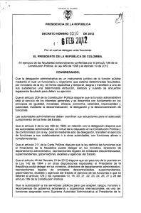 Decreto 310 - Presidencia de la República de Colombia