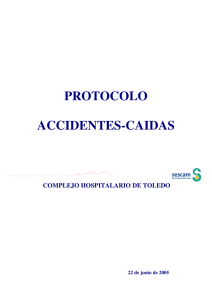 protocolo accidentes-caidas - Complejo Hospitalario de Toledo