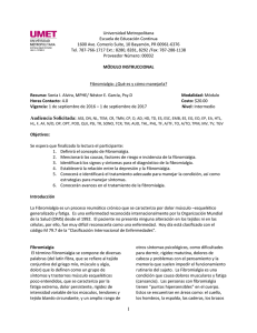 Fibromialgia - Sistema Universitario Ana G. Méndez