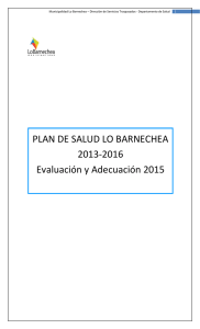 PLAN DE SALUD LO BARNECHEA 2013