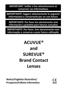 ACUVUE® and SUREVUE® Brand Contact Lenses
