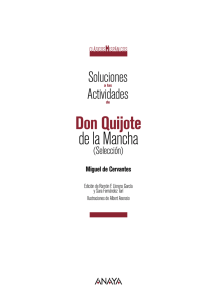 Soluciones a las actividades de Don Quijote de la Mancha