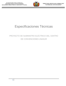 ESPECIFICACION TECNICAS INSTALACION ELECTRICA