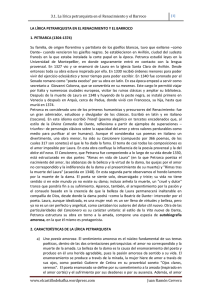 3.1. La lírica petrarquista en el Renacimiento y el Barroco www