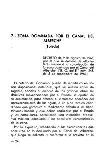 7. - ZONA DOMINADA POR EL CANAL DEL ALBERCHE