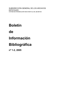 Boletín de Información Bibliográfica