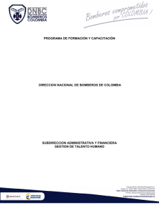 PROGRAMA DE FORMACIÓN Y CAPACITACIÓN DIRECCION