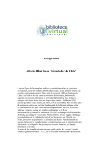 Alberto Blest Gana «historiador de Chile»
