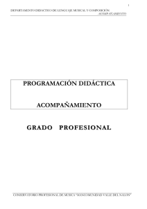 programación didáctica acompañamiento grado profesional grado