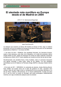 El atentado más mortífero en Europa desde el de Madrid en 2004