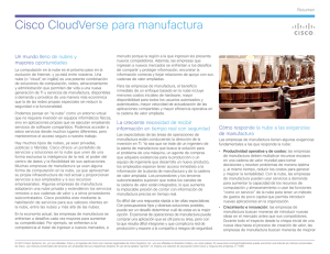 Cisco CloudVerse para manufactura