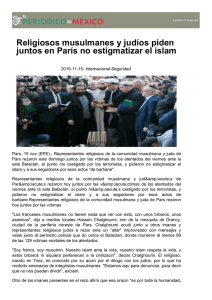 Religiosos musulmanes y judíos piden juntos en París no