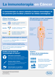 Infografía Cáncer Inmunoterapia