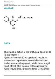 DATA The mode of action of the antifungal agent CPO