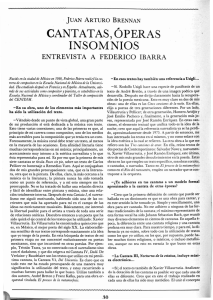 cantatas, óperas insomnios - Revista de la Universidad de México