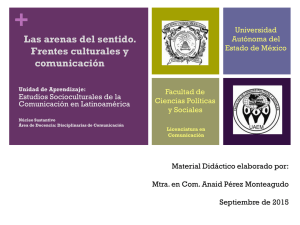 Los frentes culturales - Universidad Autónoma del Estado de México