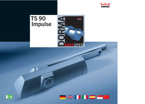 Catálogo Dorma Cierrapuertas de guía deslizante TS90
