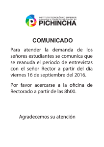 comunicado - Tecnológico Pichincha