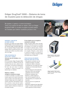 Dräger DrugTest® 5000 – Sistema de toma de muestra para la