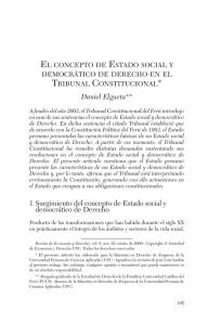 Daniel Elgueta** 1 Surgimiento del concepto de Estado social y