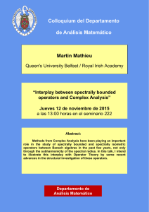 Martin Mathieu (Queen`s University Belfast / Royal Irish Academy)