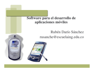 Software para el desarrollo de aplicaciones móviles Rubén Darío