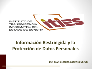 Presentación de PowerPoint - Instituto Sonorense de Transparencia