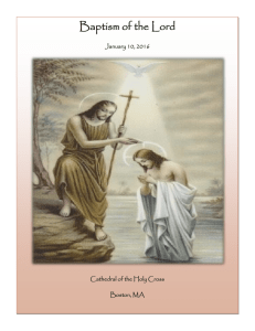 Baptism of the Lord - Cathedral of the Holy Cross