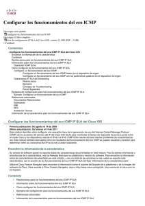 Configurar los funcionamientos del eco ICMP