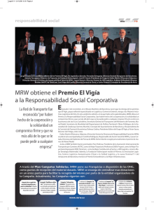 MRW obtiene el Premio El Vigía a la Responsabilidad Social