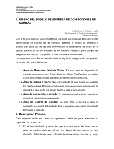 1. DISEÑO DEL MODELO DE EMPRESA DE CONFECCIONES DE