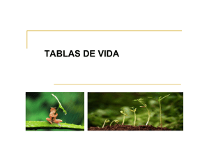 Tablas de vida