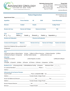 Patient Registration - Urology Specialists | Bronx