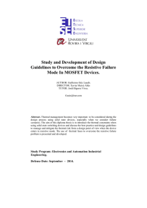 Study and Development of Design Guidelines to Overcome